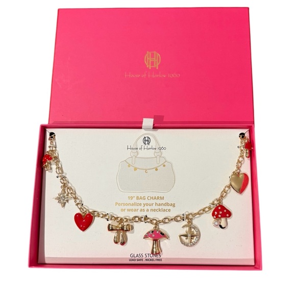 House of Harlow 10” Bag Charm or Necklace NIB - Picture 1 of 3